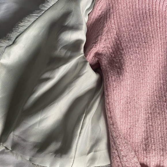 Pink and Gray sweater skirt furry vest set Girls size 5/6 Rachel Zoe - Picture 8 of 8